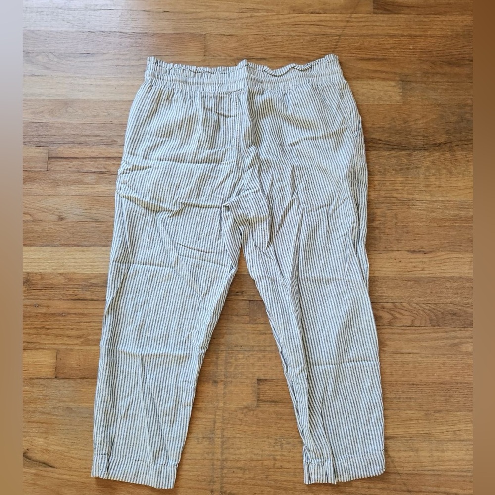 A New Day Paper Bag Linen Pants - Picture 2 of 5